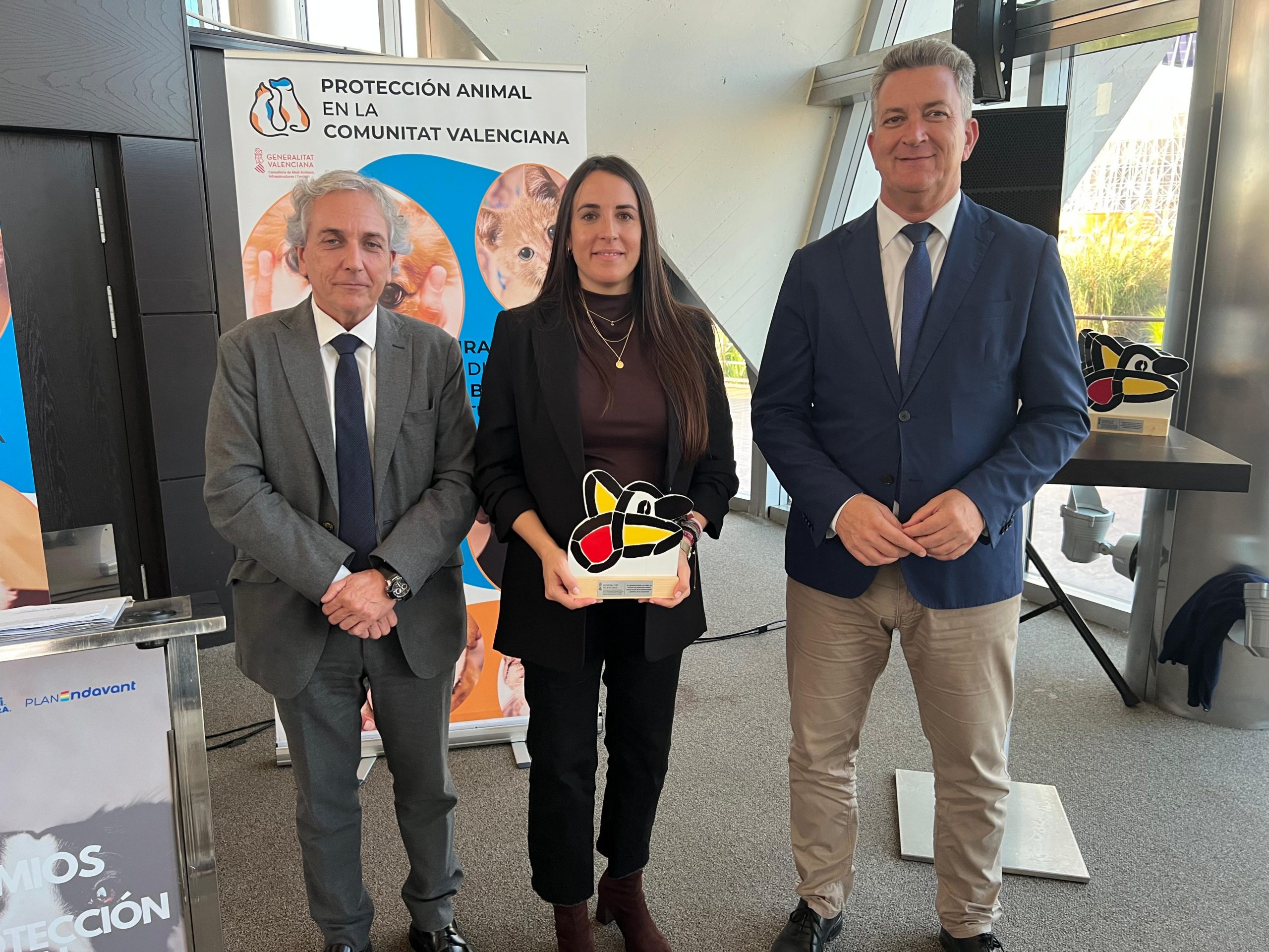 Recepción del premio de Medio Ambiente